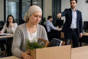 Trabalhador após demissão discriminatória por doença grave